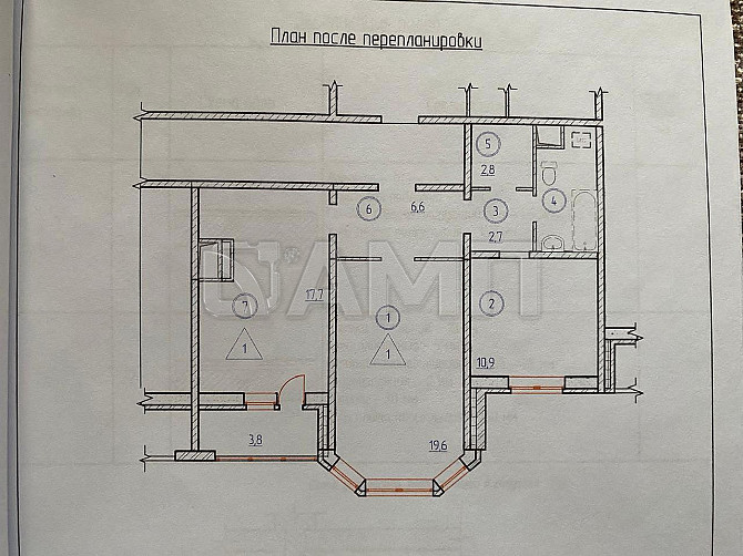 2-к. квартира, 66 м², 1/17 эт. Воронеж Воронеж - изображение 9