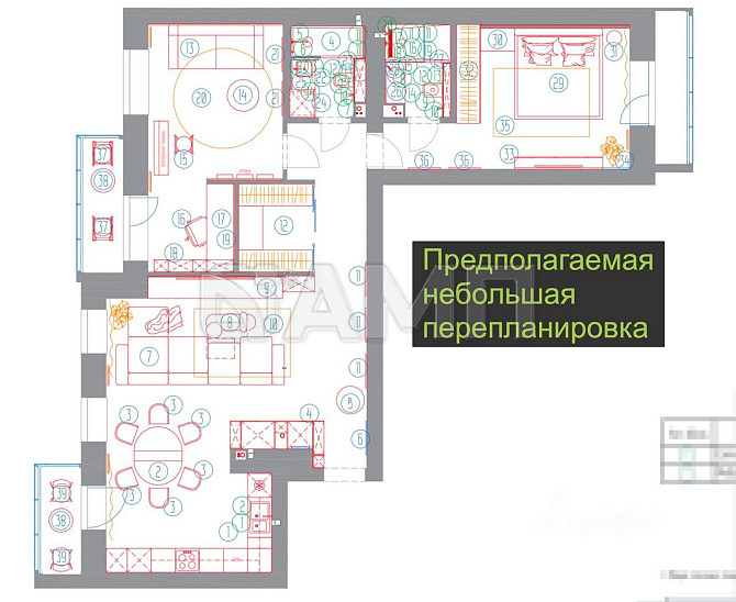 Продается 3-комн. квартира, 93,1 м² в ЖК «Преображенский» 9/9 этаж Красноярск - изображение 4