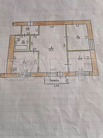 Продаю 3-к. квартира, 41,5 м², 4/5 эт. Мичуринск - изображение 10