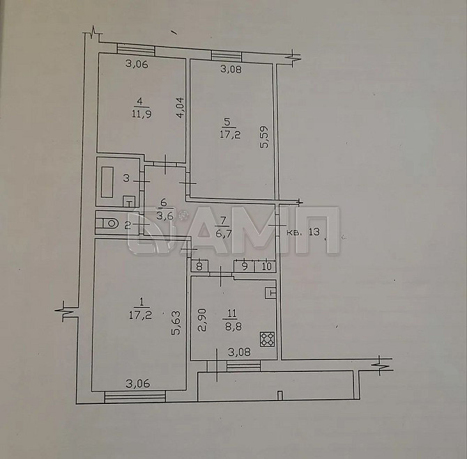 Продаю 3-к. квартира, 70,7 м², 2/3 эт. Суздаль - изображение 10