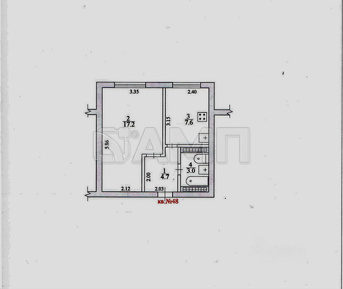 Продается 1-комн. квартира, 32,5 м² Волгоград - изображение 9