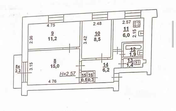 Продается 3-комн. квартира, 52 м² Ростов-на-Дону